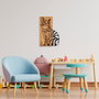 Wallity Cat 10 Accesorio decorativo de pared de madera y metal